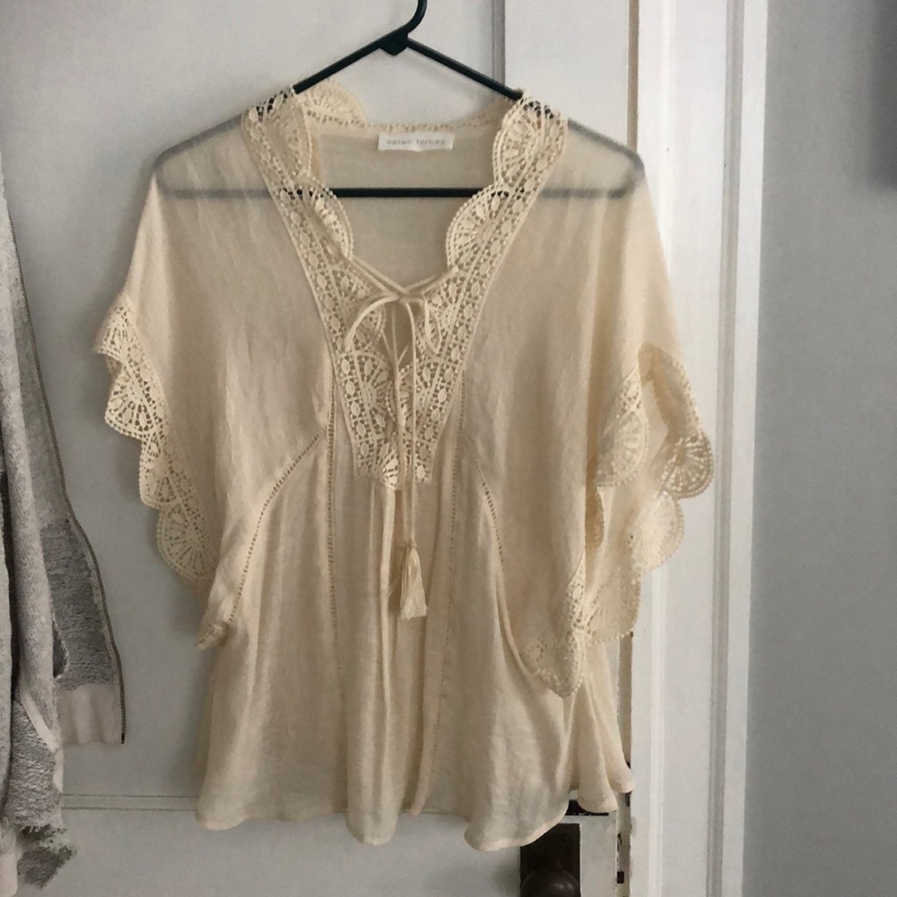 Boho linen blouse
